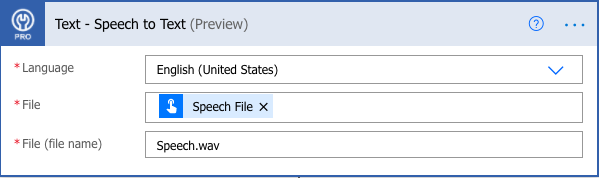 speech to text power platform