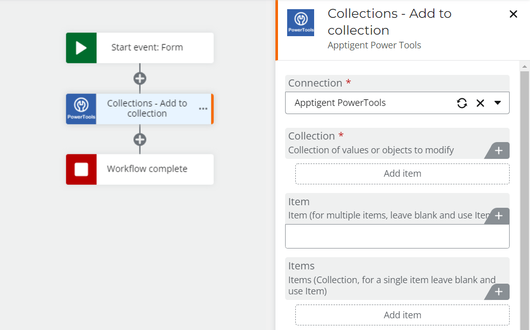 Add to Collection Function | PowerTools | Workflow Automation Plugin